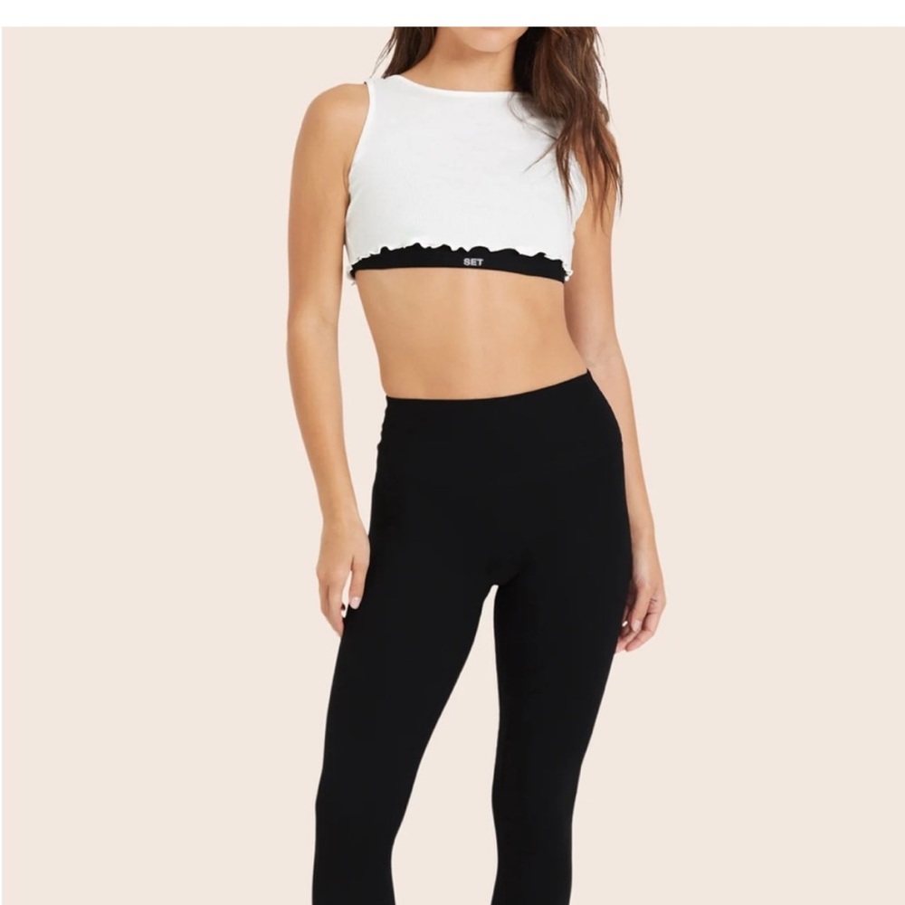 NWT Set Active x Parke collab layered sports bra